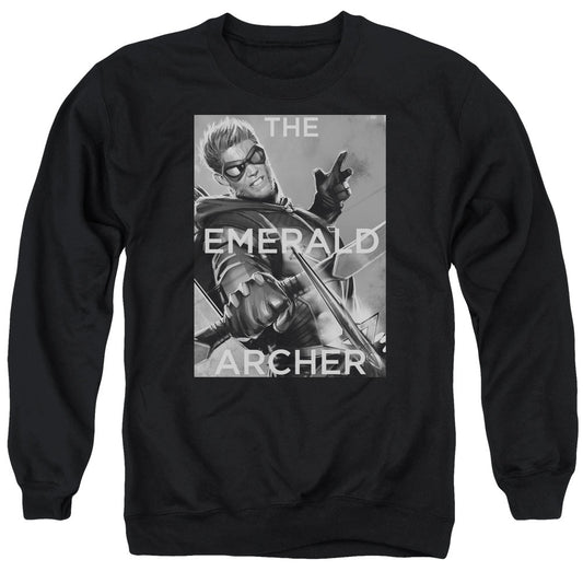Justice League Trigger Mens Crewneck Sweatshirt Black Officially Licensed