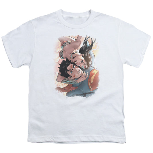 Justice League Love Birds Kids Youth T Shirt White Officially Licensed