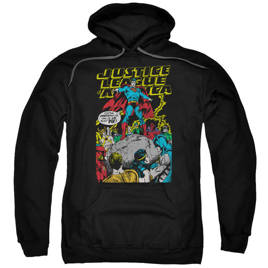 Justice League Ultimate Scarifice Mens Hoodie Black Officially Licensed