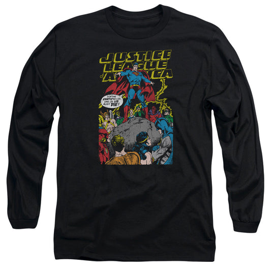 Justice League Ultimate Scarifice Mens Long Sleeve Shirt Black Officially Licensed