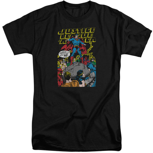 Justice League Of America Ultimate Scarifice Mens Tall T Shirt Black Officially Licensed