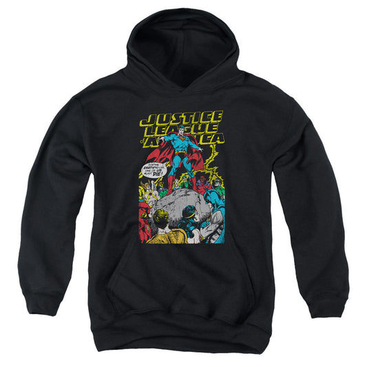 Justice League Ultimate Scarifice Kids Youth Hoodie Black Officially Licensed