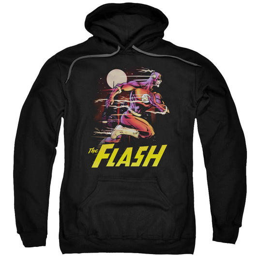 Justice League City Run Mens Hoodie Black Officially Licensed
