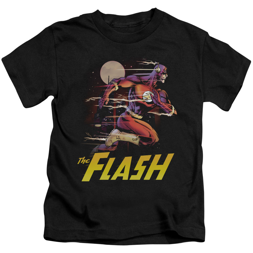 Justice League City Run Juvenile Kids Youth T Shirt Black Officially Licensed
