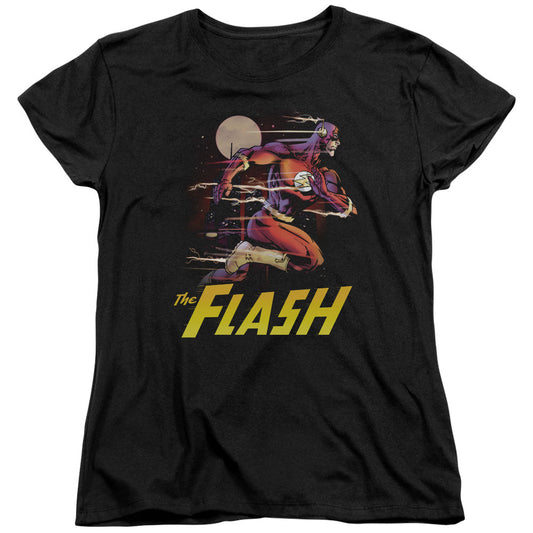 Justice League City Run Womens T Shirt Black Officially Licensed