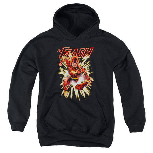 Justice League Flash Glow Kids Youth Hoodie Black Officially Licensed
