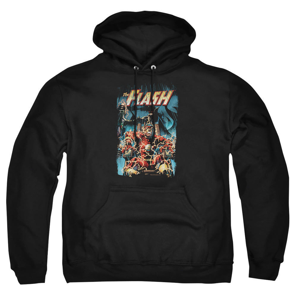 Justice League Of America Electric Chair Mens Hoodie Black Officially Licensed