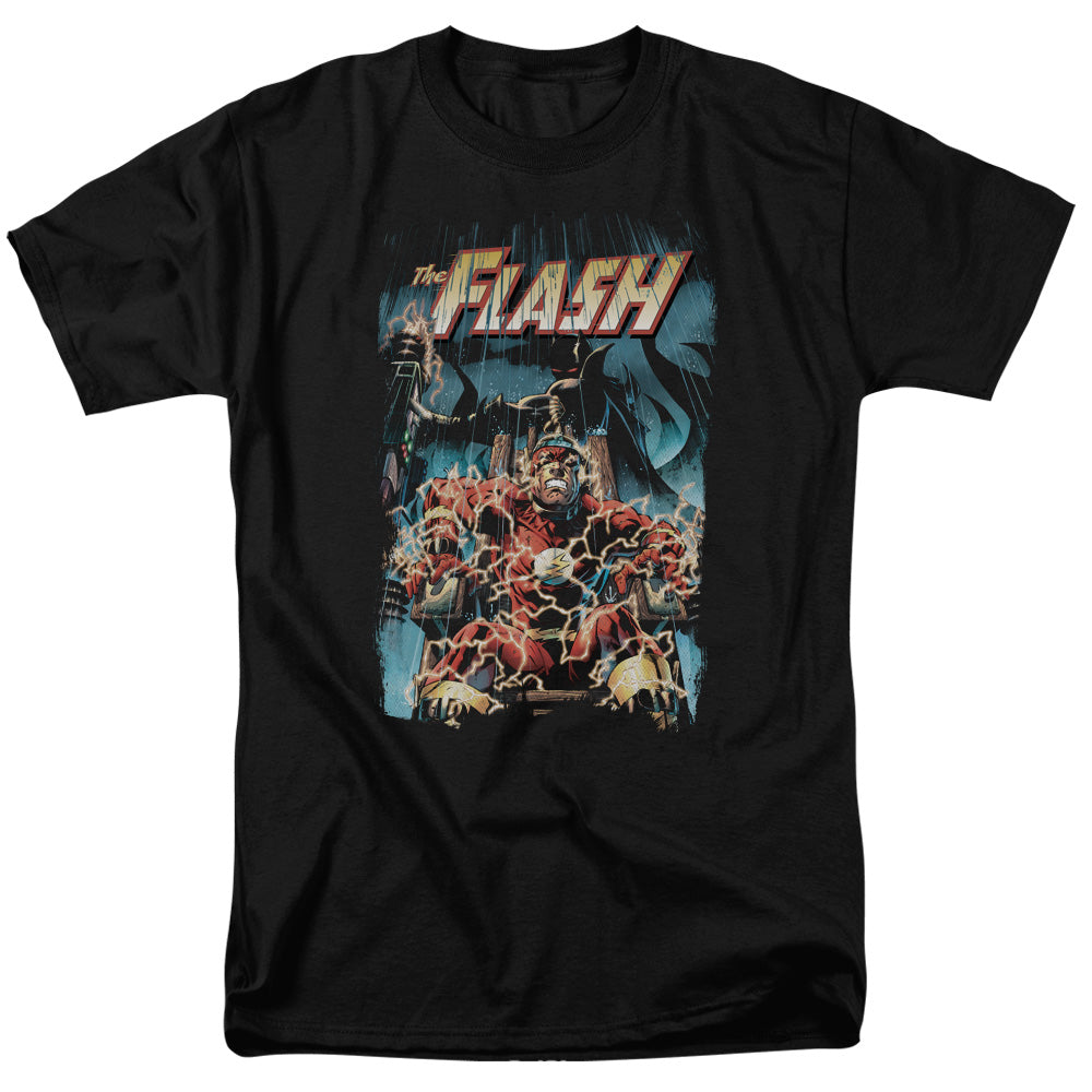 Justice League Of America Electric Chair Mens T Shirt Black Officially Licensed