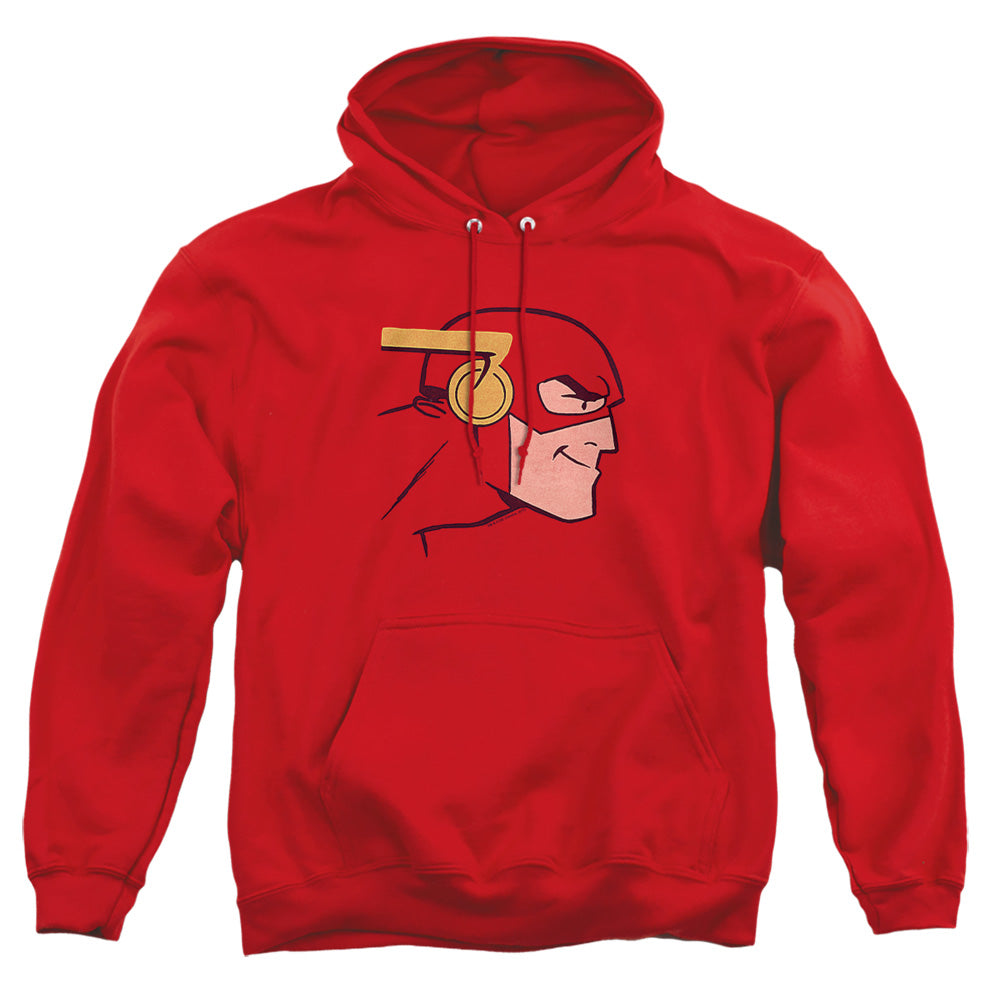 Justice League Of America Cooke Head Mens Hoodie Red Officially Licensed
