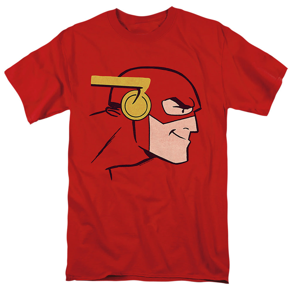 Justice League Of America Cooke Head Mens T Shirt Red Officially Licensed