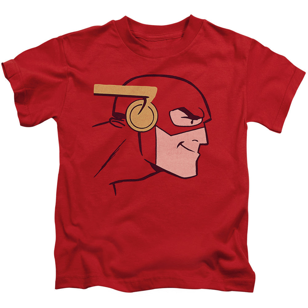 Justice League Cooke Head Juvenile Kids Youth T Shirt Red Officially Licensed