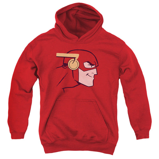 Justice League Cooke Head Kids Youth Hoodie Red Officially Licensed
