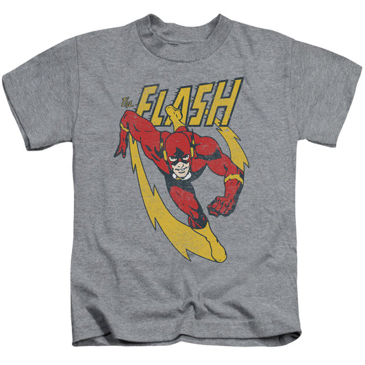 Justice League Lightning Trail Juvenile Kids Youth T Shirt Athletic Heather Officially Licensed