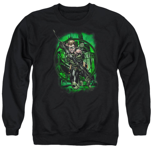Justice League in My Sight Mens Crewneck Sweatshirt Black Officially Licensed