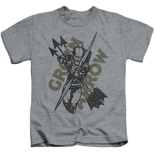 Justice League Archers Arrows Juvenile Kids Youth T Shirt Athletic Heather Officially Licensed