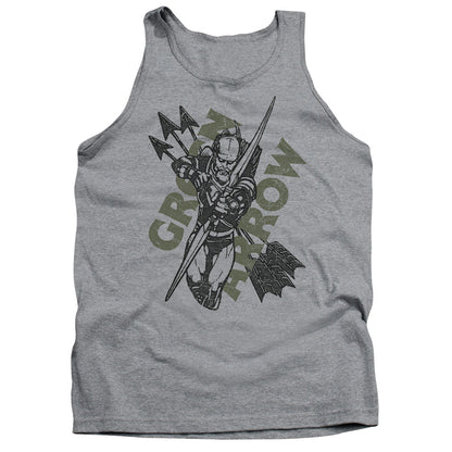 Justice League Archers Arrows Mens Tank Top Shirt Athletic Heather Officially Licensed