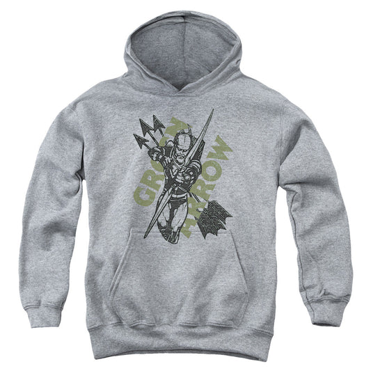 Justice League Archers Arrows Kids Youth Hoodie Athletic Heather Officially Licensed