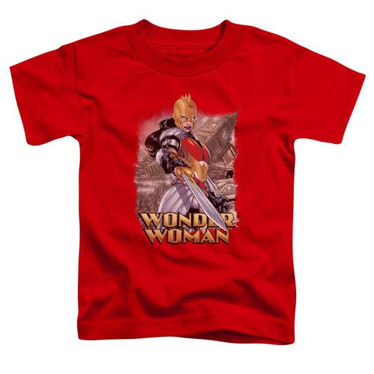 Justice League Wonder Woman Toddler Kids Youth T Shirt Red Officially Licensed