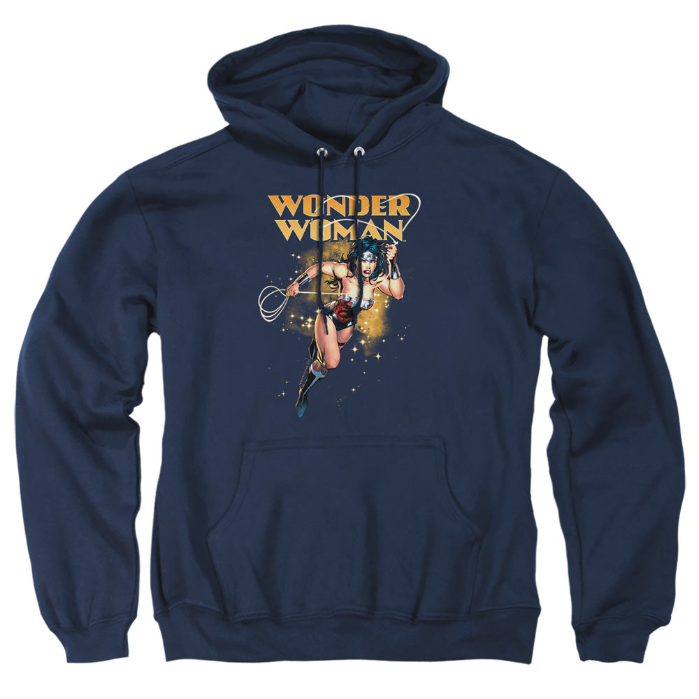 Justice League Of America Star Lasso Mens Hoodie Navy Officially Licensed