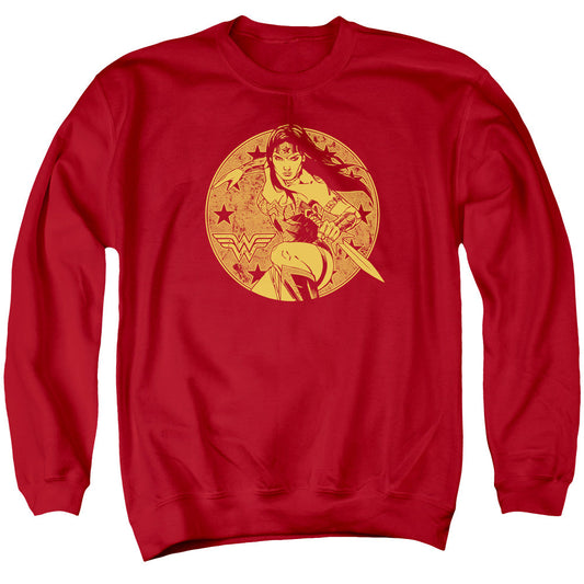 Justice League Young Wonder Mens Crewneck Sweatshirt Red Officially Licensed