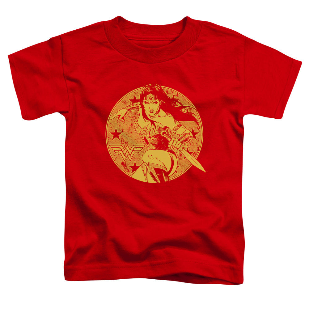 Justice League Young Wonder Toddler Kids Youth T Shirt Red Officially Licensed