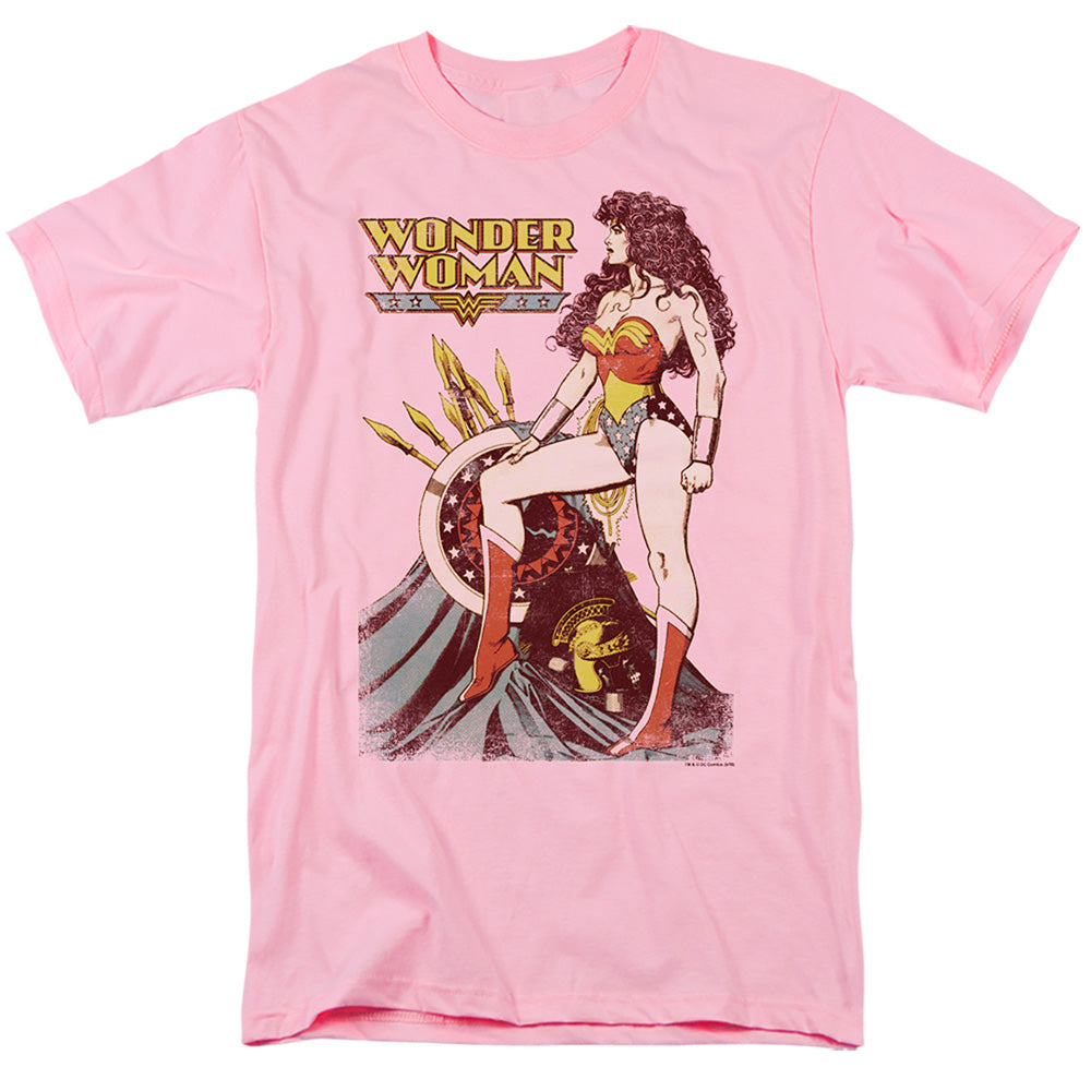 Justice League Of America Armament Mens T Shirt Pink Officially Licensed