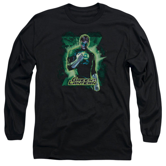 Justice League Gl Brooding Mens Long Sleeve Shirt Black Officially Licensed