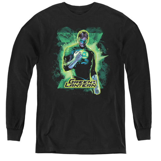 Justice League Gl Brooding Long Sleeve Kids Youth T Shirt Black Officially Licensed