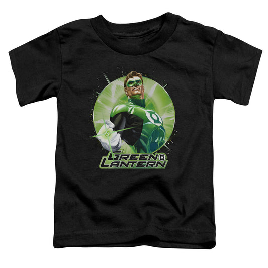 Justice League Green Static Toddler Kids Youth T Shirt Black Officially Licensed