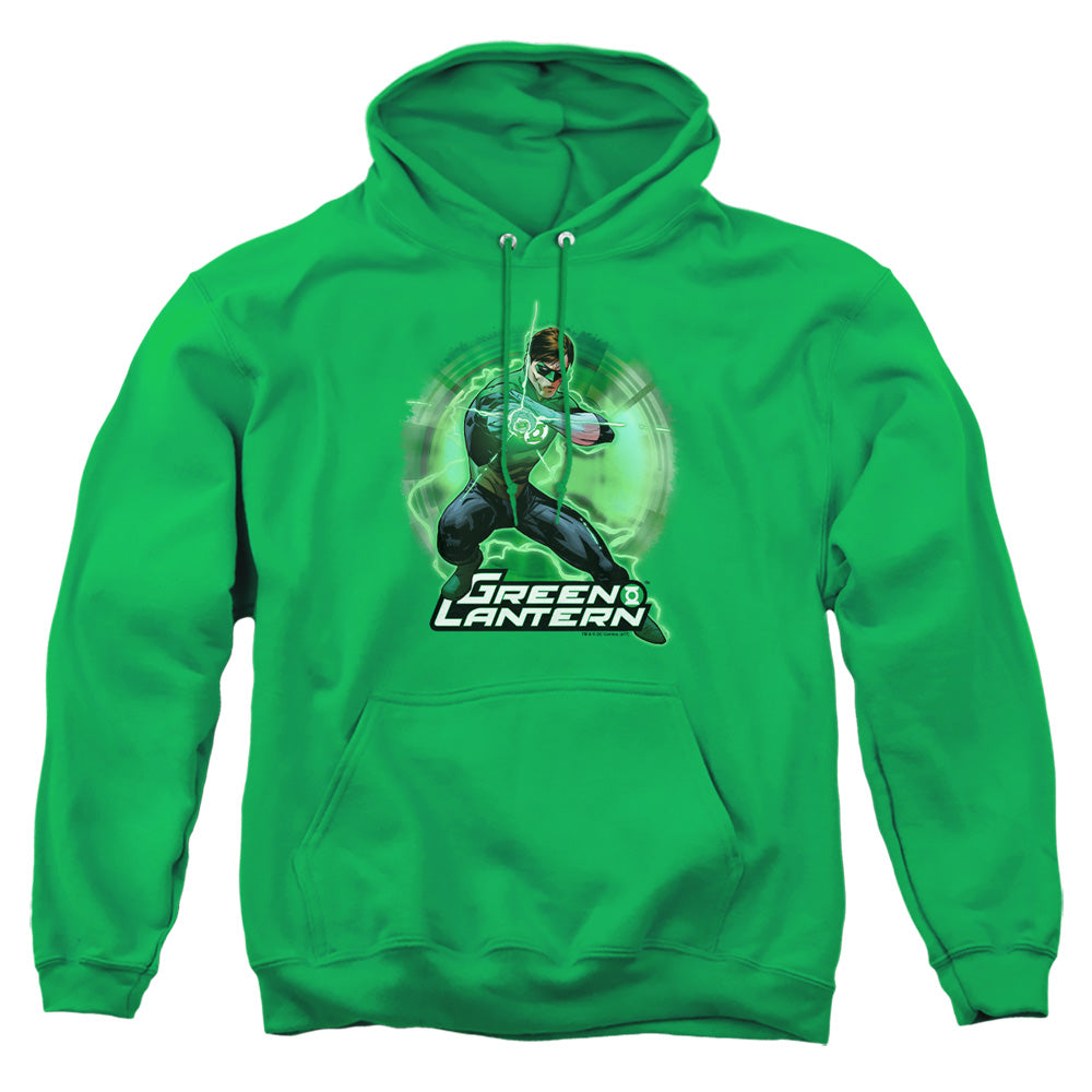 Justice League Of America Spin Mens Hoodie Kelly Green Officially Licensed