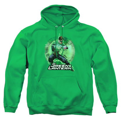 Justice League Of America Spin Mens Hoodie Kelly Green Officially Licensed