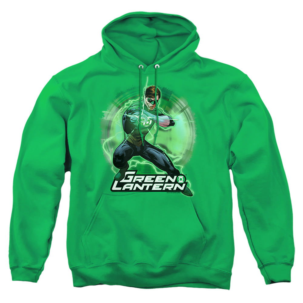 Justice League Of America Spin Mens Hoodie Kelly Green Officially Licensed