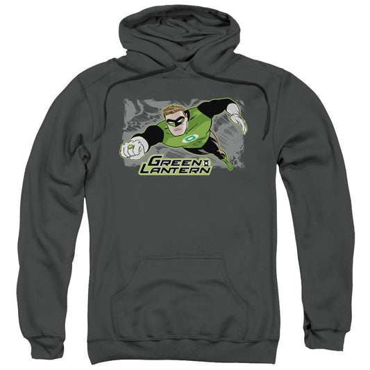 Justice League Space Cop Mens Hoodie Charcoal Officially Licensed