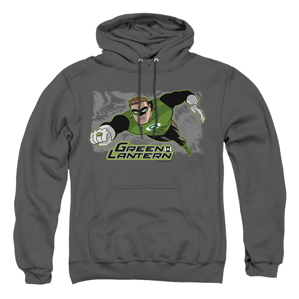 Justice League Of America Space Cop Mens Hoodie Charcoal Officially Licensed