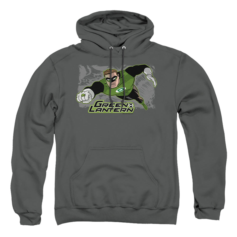 Justice League Of America Space Cop Mens Hoodie Charcoal Officially Licensed