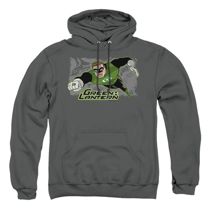 Justice League Of America Space Cop Mens Hoodie Charcoal Officially Licensed
