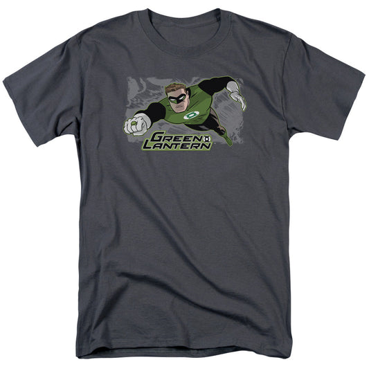 Justice League Of America Space Cop Mens T Shirt Charcoal Officially Licensed