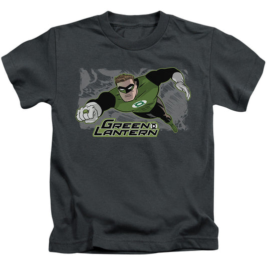 Justice League Space Cop Juvenile Kids Youth T Shirt Charcoal Officially Licensed