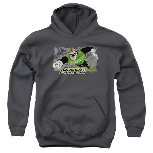 Justice League Space Cop Kids Youth Hoodie Charcoal Officially Licensed