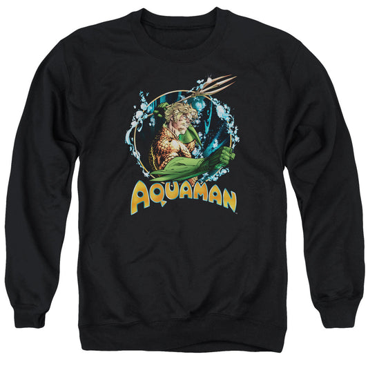 Justice League Ruler of the Seas Mens Crewneck Sweatshirt Black Officially Licensed