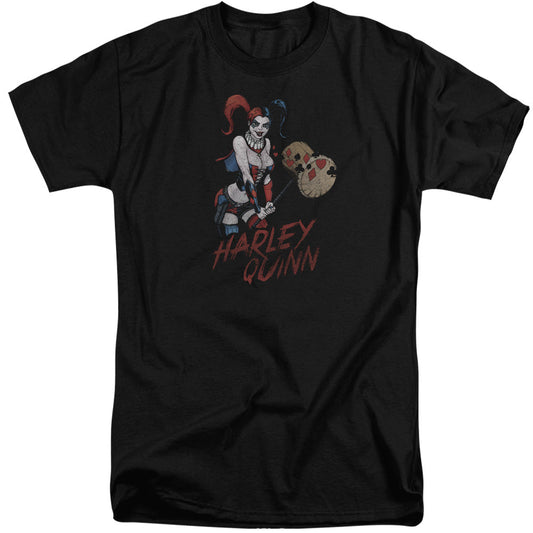 Justice League Harley Hammer Mens Tall T Shirt Black Officially Licensed