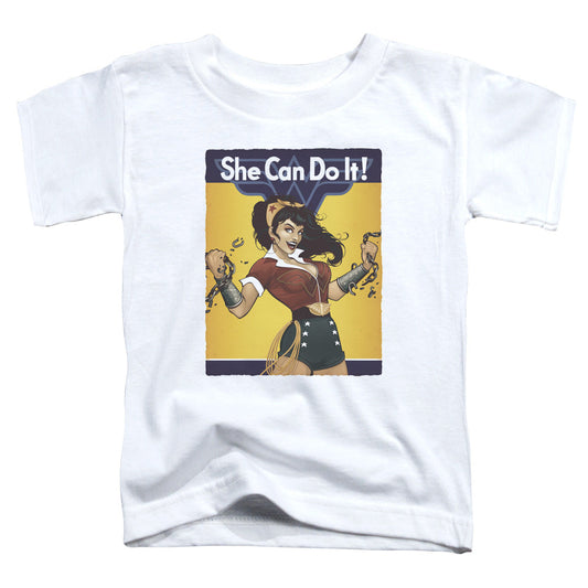 Justice League Wonder Bombshell Toddler Kids Youth T Shirt White Officially Licensed