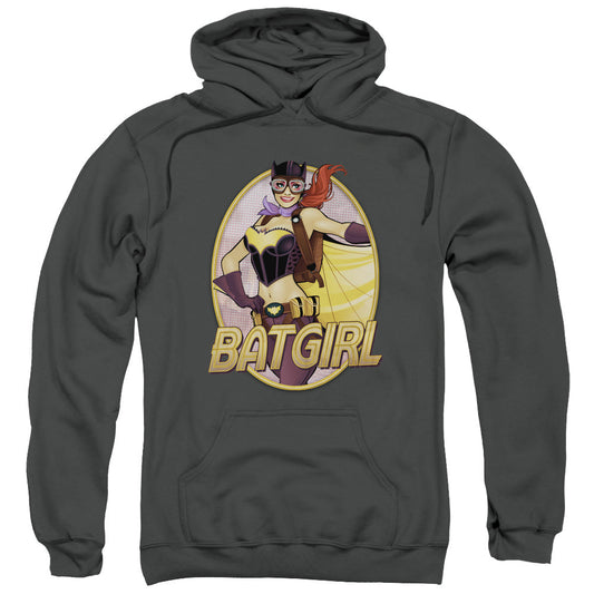 Justice League Batgirl Bombshell Mens Hoodie Charcoal Officially Licensed