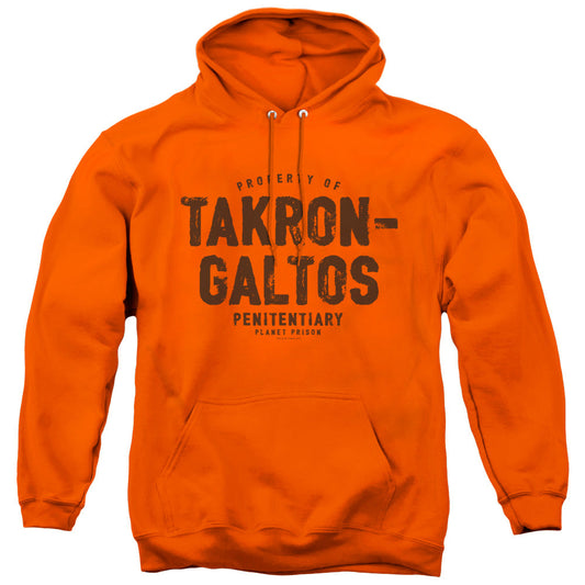 Justice League Takron Galtos Mens Hoodie Orange Officially Licensed