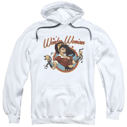 Justice League Wonder Break Mens Hoodie White Officially Licensed