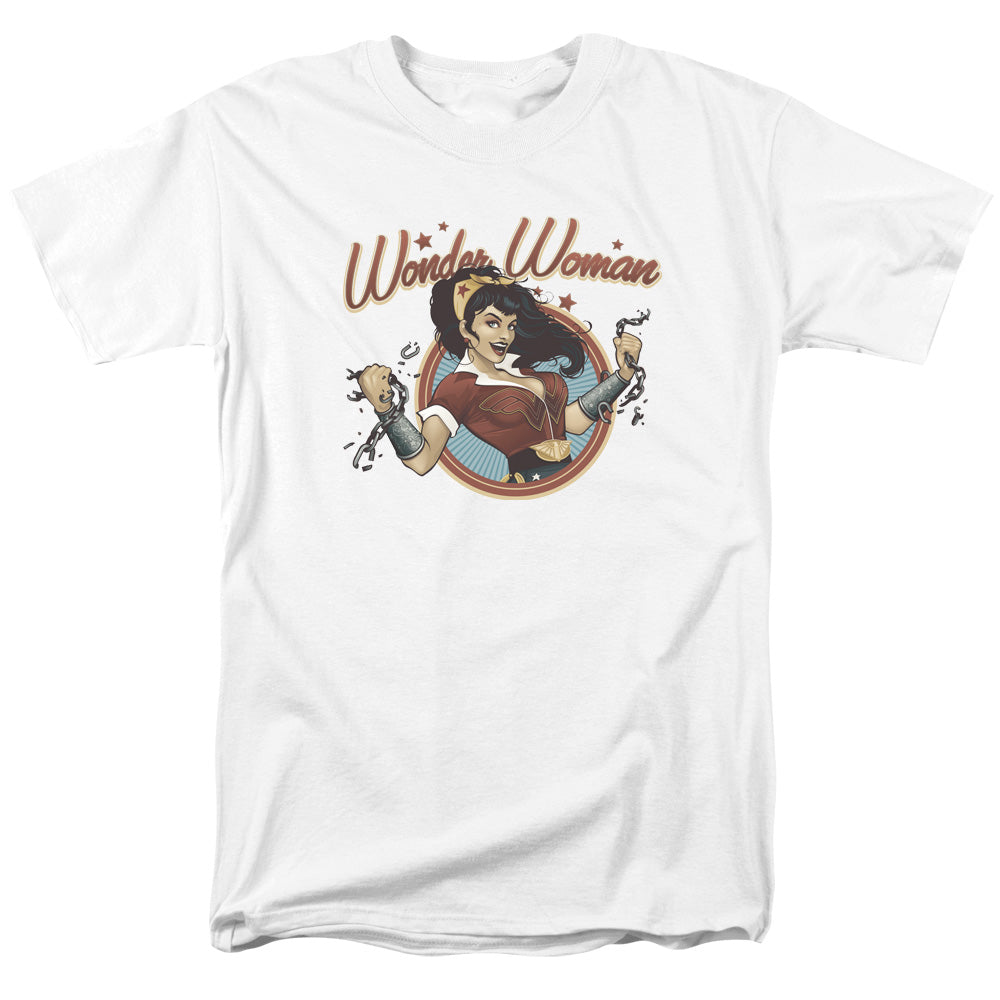 Justice League Of America Wonder Break Mens T Shirt White Officially Licensed