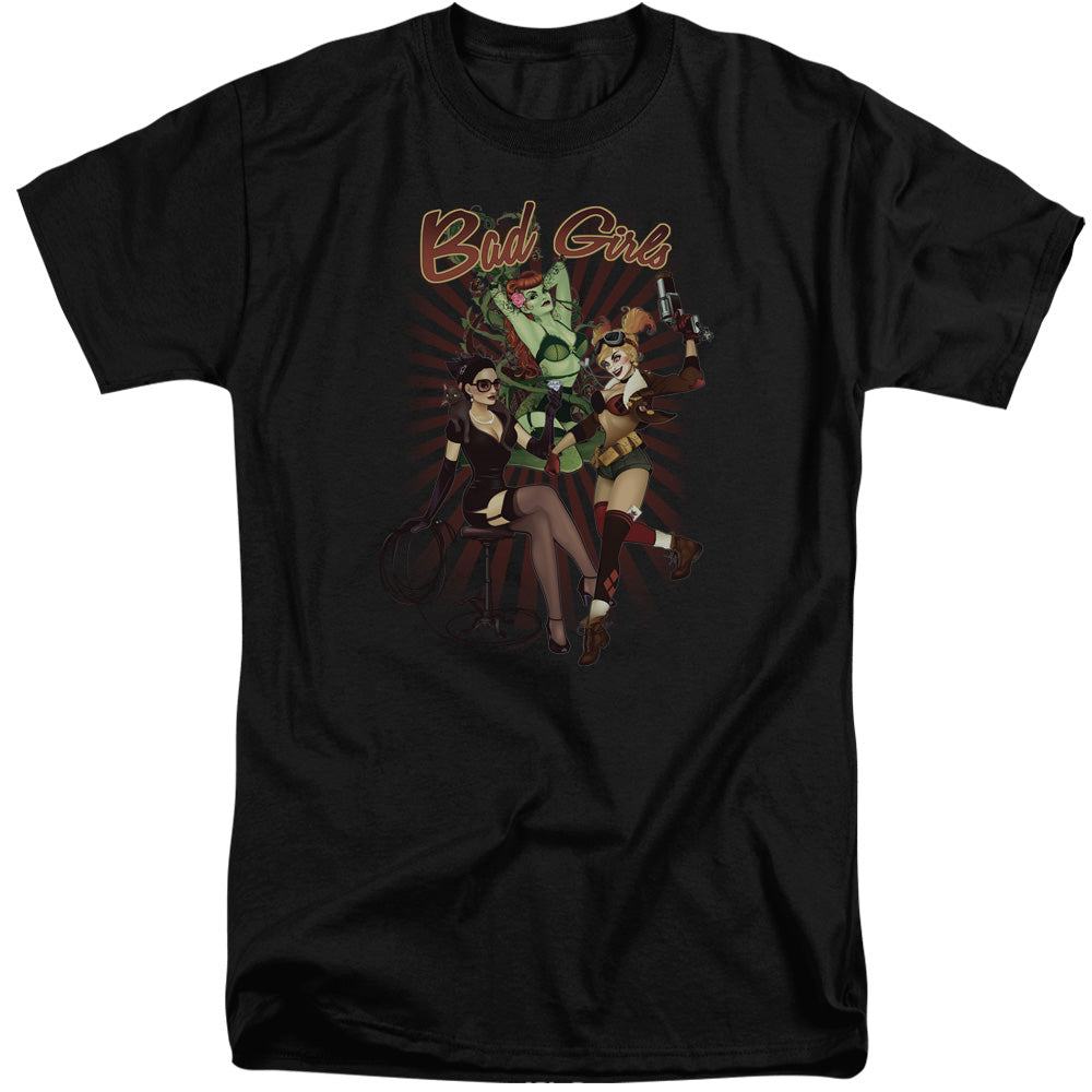 Justice League Of America Bad Girls Mens Tall T Shirt Black Officially Licensed