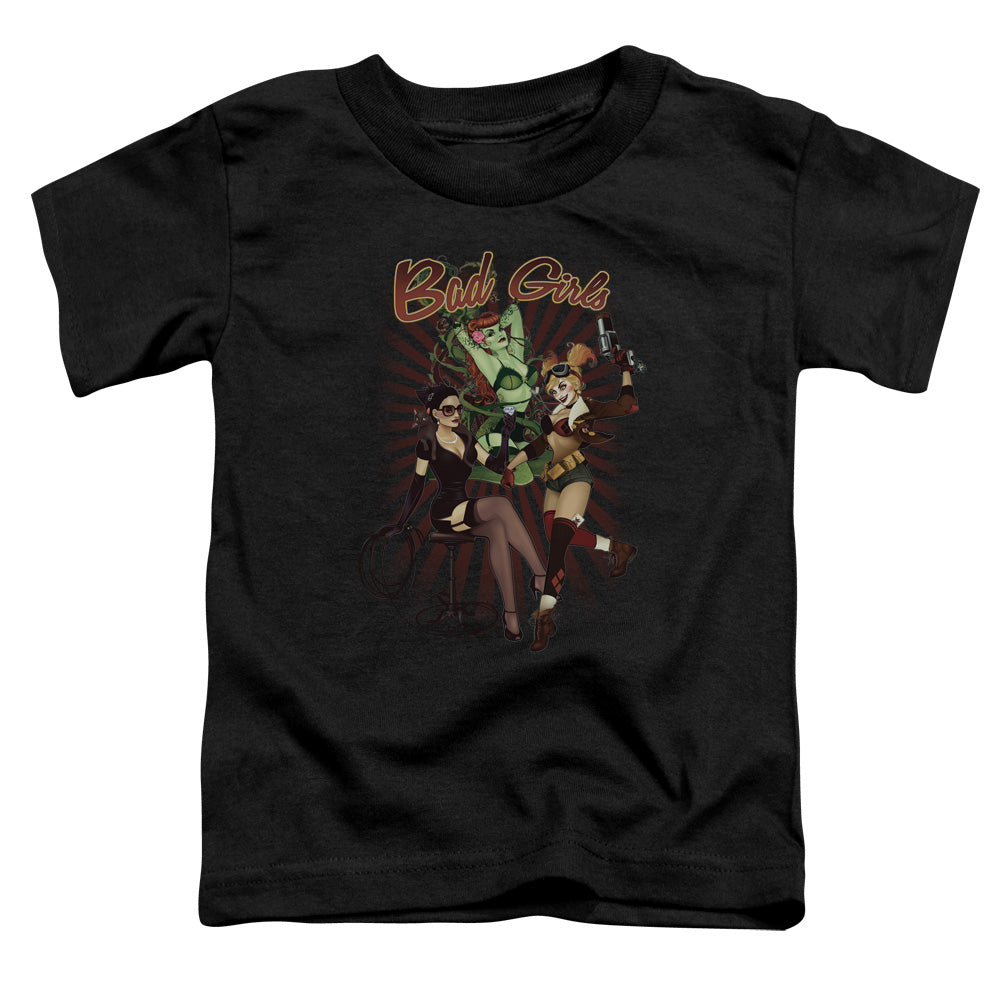 Justice League Bad Girls Toddler Kids Youth T Shirt Black Officially Licensed