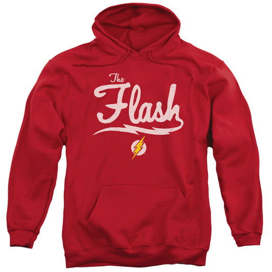 Justice League Old School Flash Mens Hoodie Red Officially Licensed