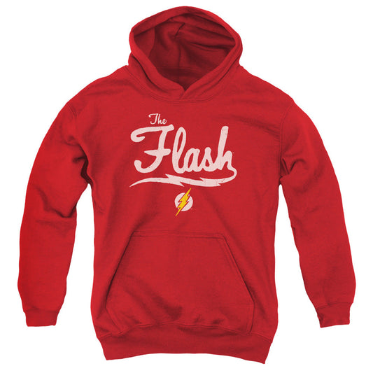 Justice League Old School Flash Kids Youth Hoodie Red Officially Licensed